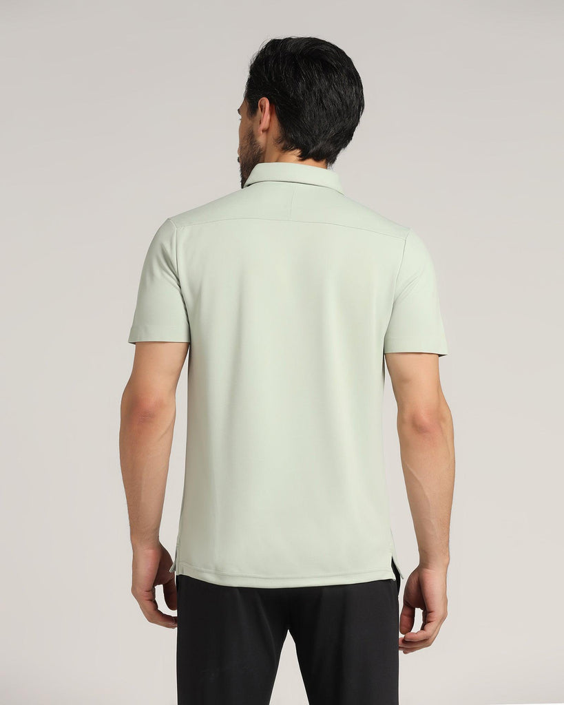 TechPro Polo Light Green Solid T-Shirt - Alan