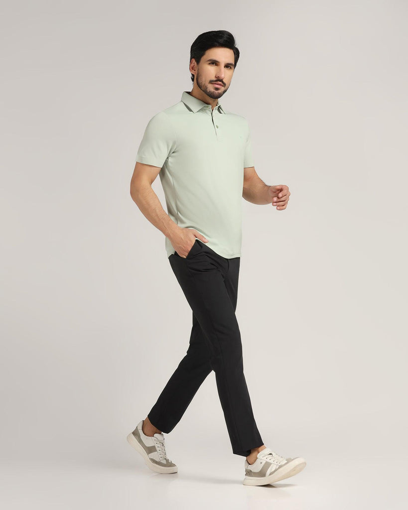 TechPro Polo Light Green Solid T-Shirt - Alan