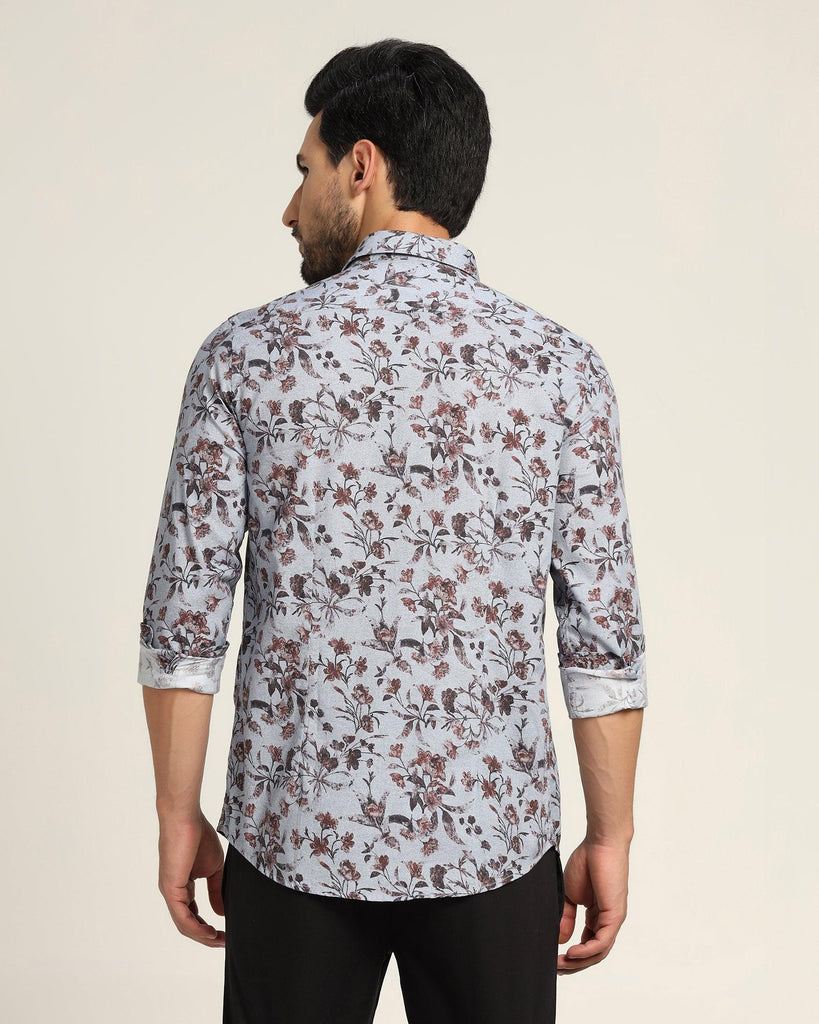 Casual Blue Printed Shirt - Bay