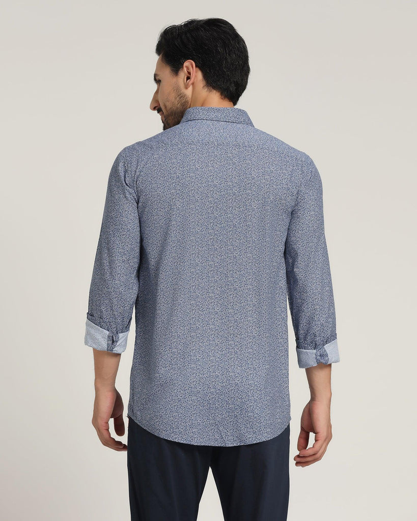 Casual Blue Printed Shirt - Colmar