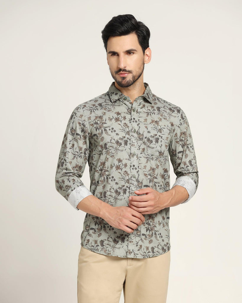 Casual Green Printed Shirt - Bay