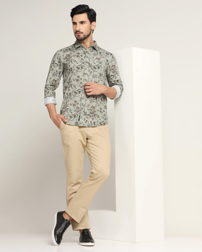 Casual Green Printed Shirt - Bay