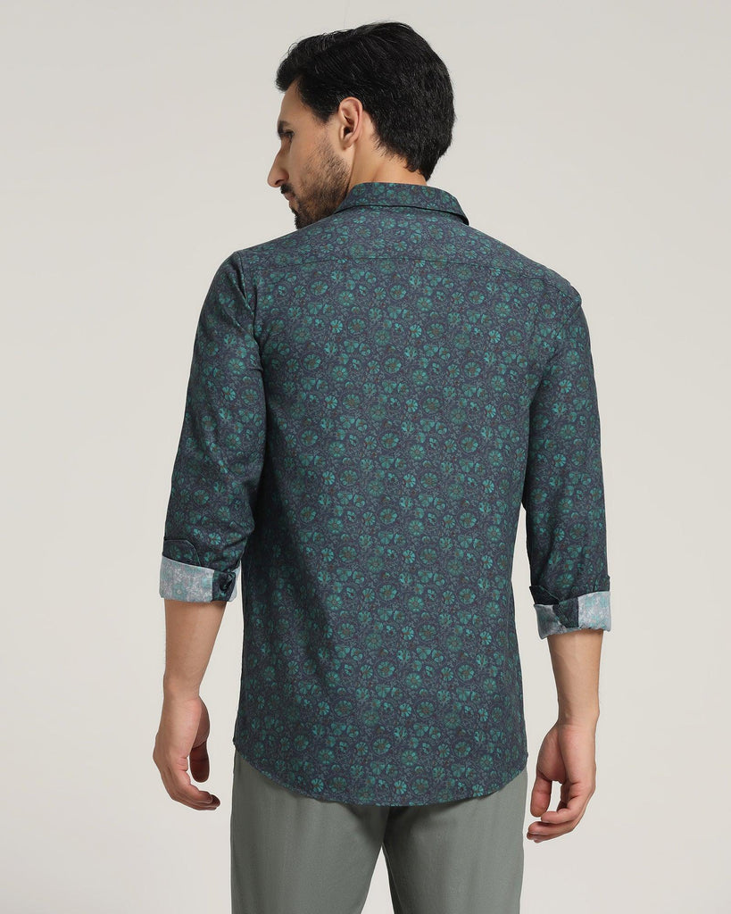 Casual Green Printed Shirt - Skye