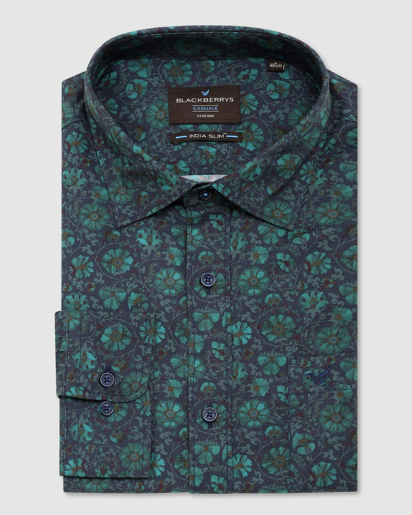 Casual Green Printed Shirt - Skye