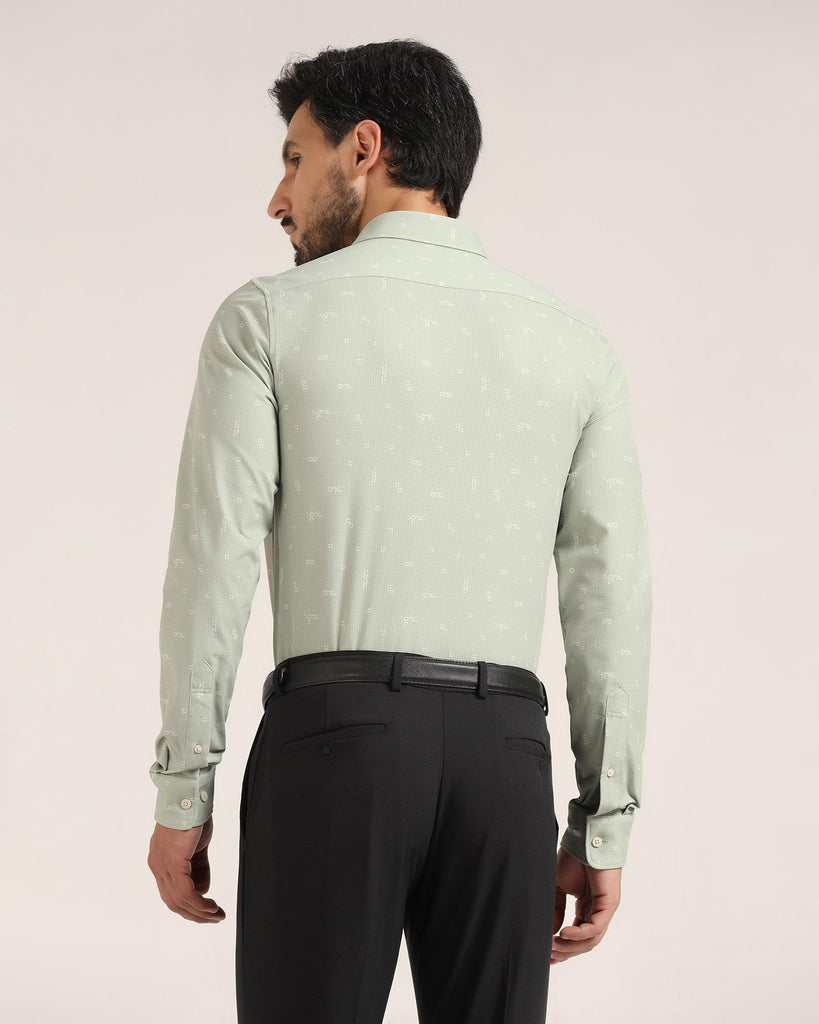 TechPro Casual Green Printed Shirt - Tobias