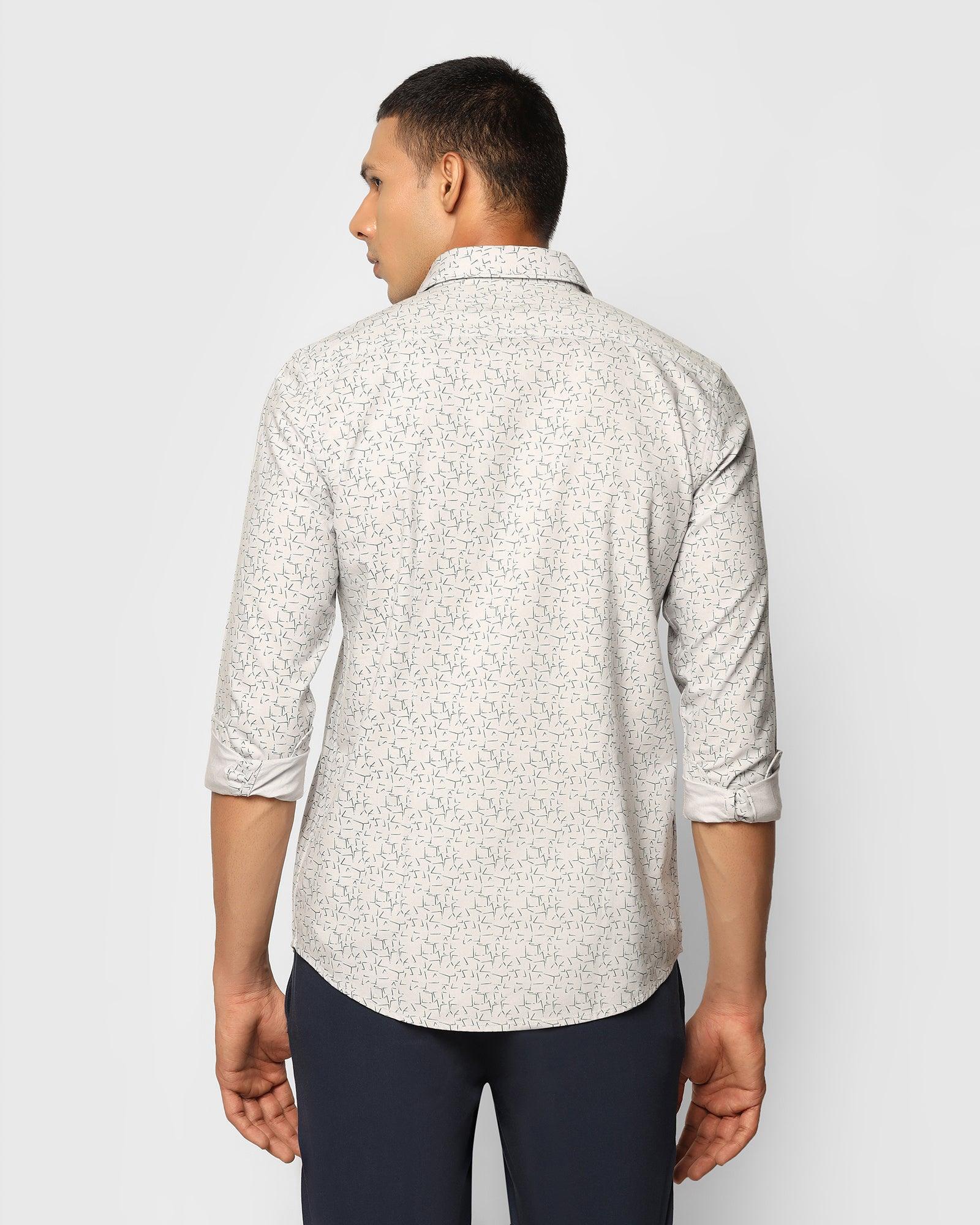 Casual Grey Printed Shirt - Jaxson