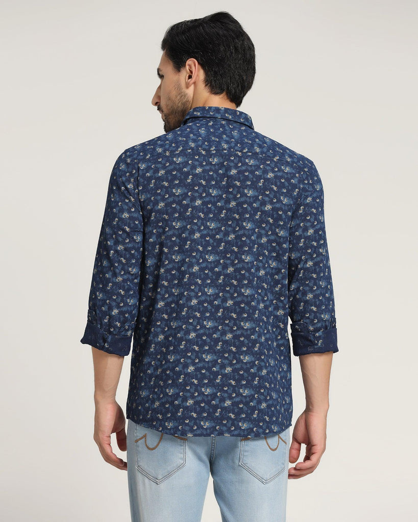 Casual Indigo Printed Shirt - Cos