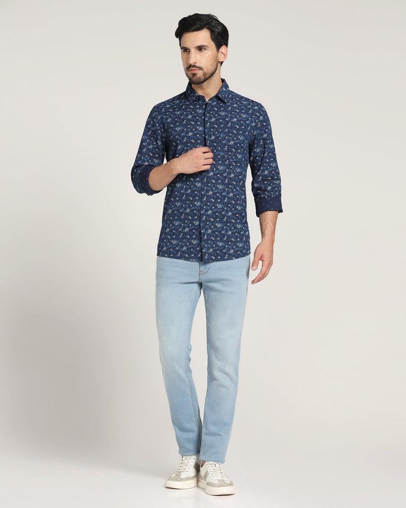 Casual Indigo Printed Shirt - Cos