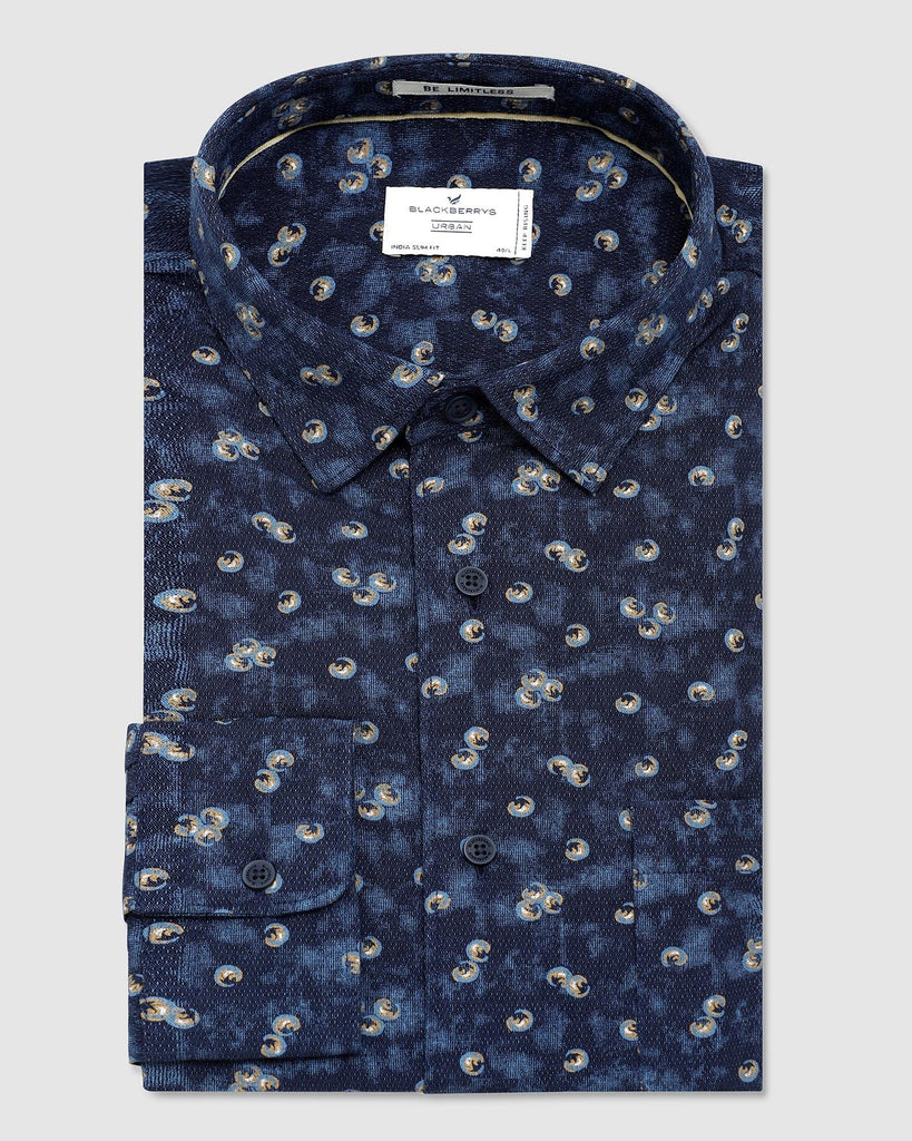 Casual Indigo Printed Shirt - Cos