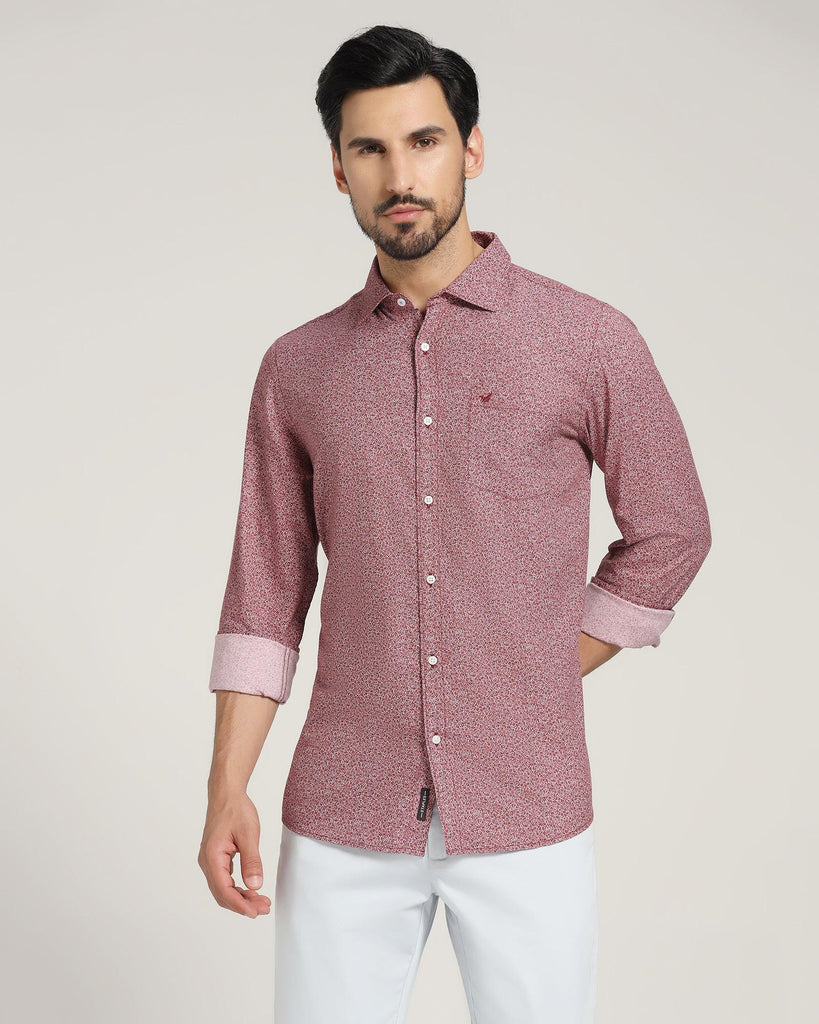 Casual Maroon Printed Shirt - Colmar