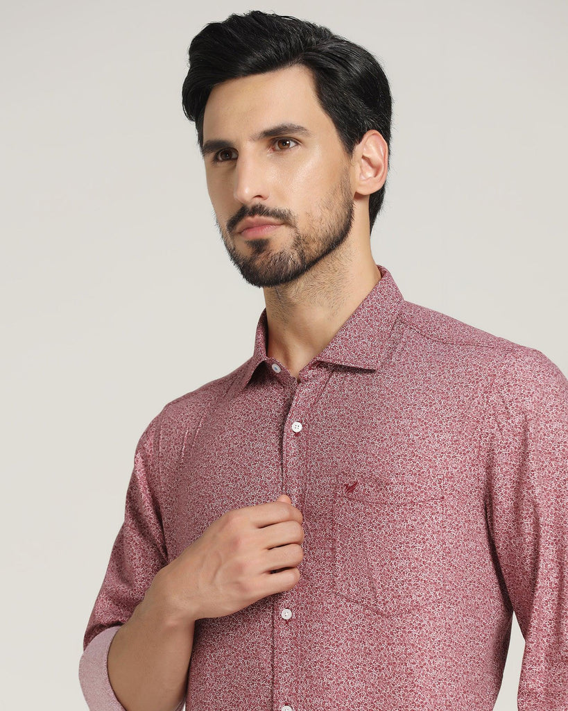 Casual Maroon Printed Shirt - Colmar