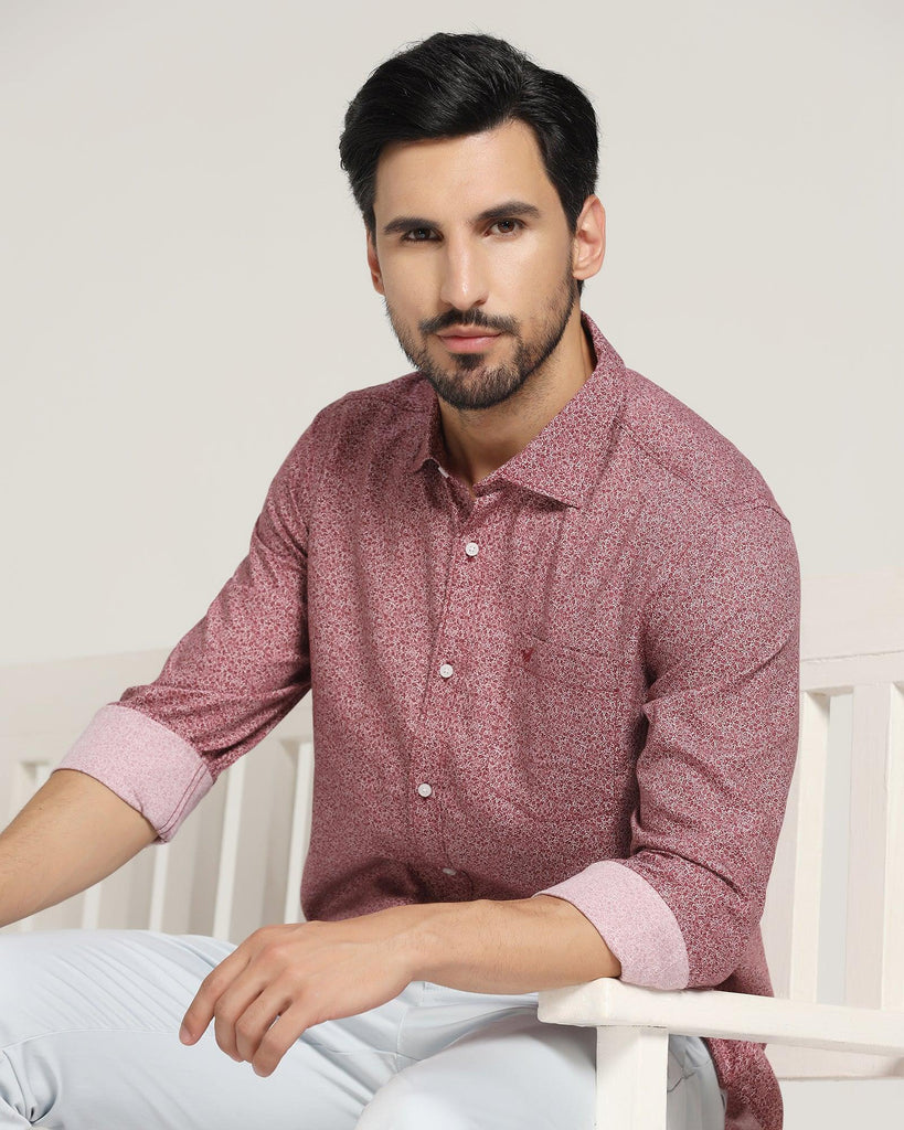 Casual Maroon Printed Shirt - Colmar