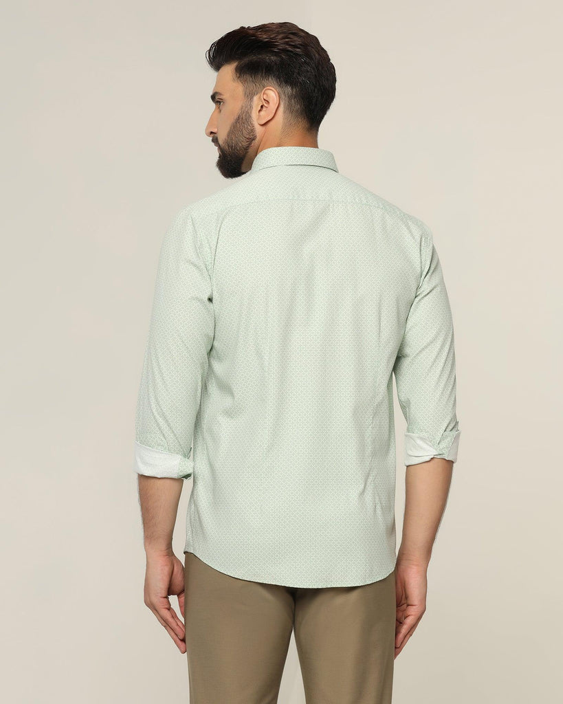 Casual Mint Printed Shirt - Allun