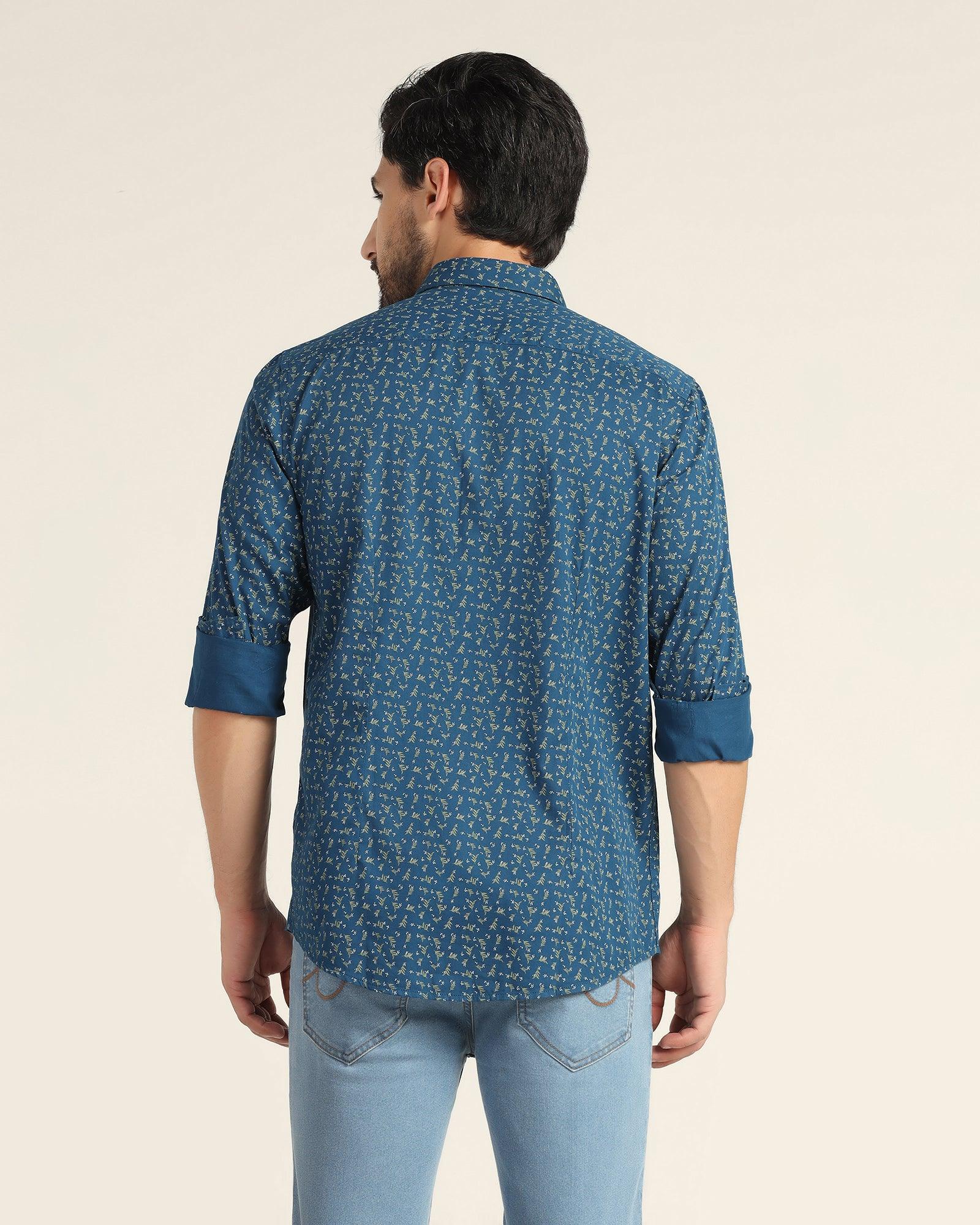 Casual Navy Printed Shirt - Lord - Blackberrys