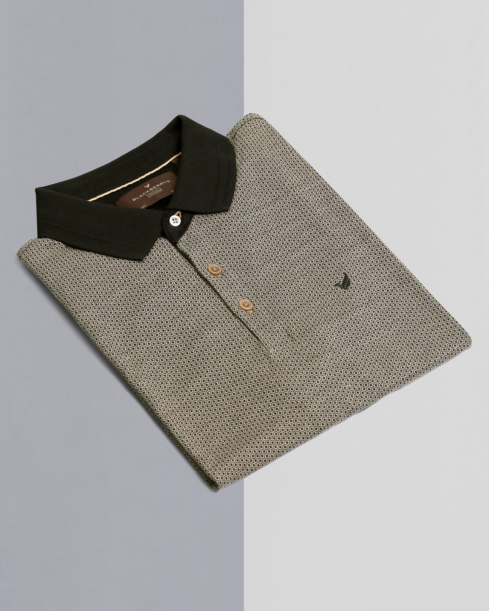 Polo Beige Printed T Shirt - Carson