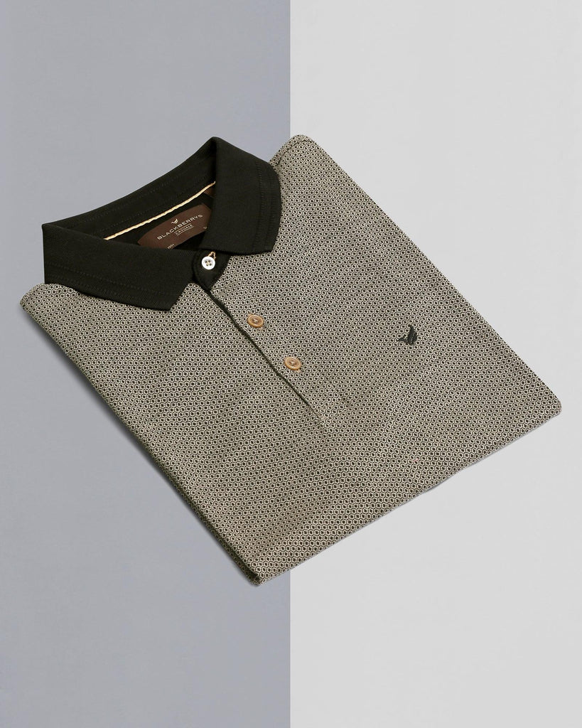 Polo Beige Printed T-Shirt - Carson