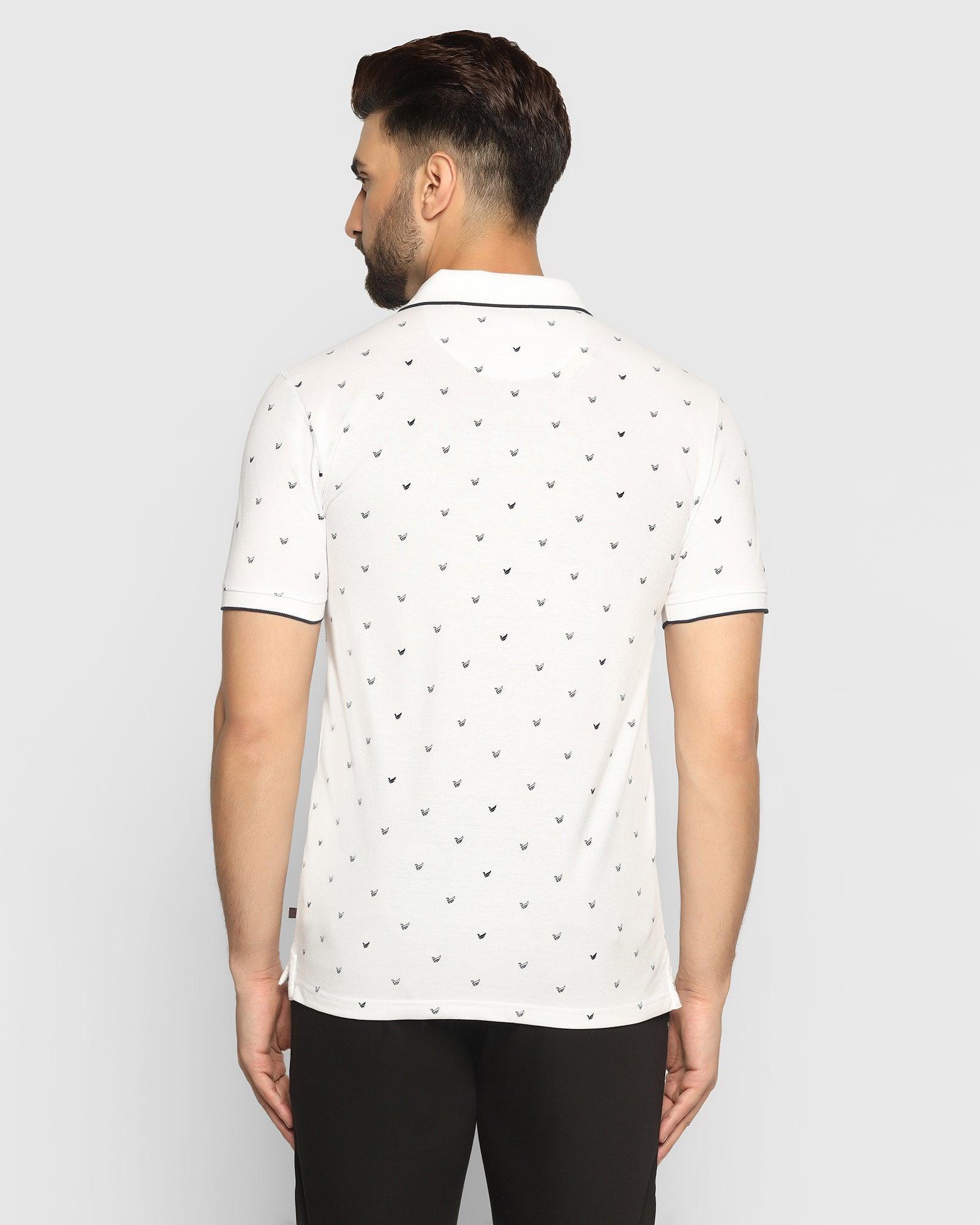 Polo White Printed T Shirt - Tokyo