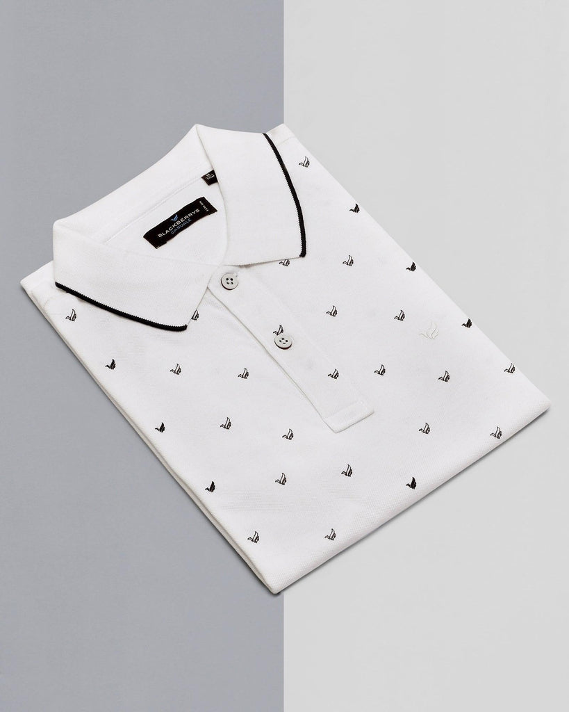 Polo White Printed T-Shirt - Tokyo