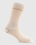 Cotton Beige Knitted Socks - Redcliff