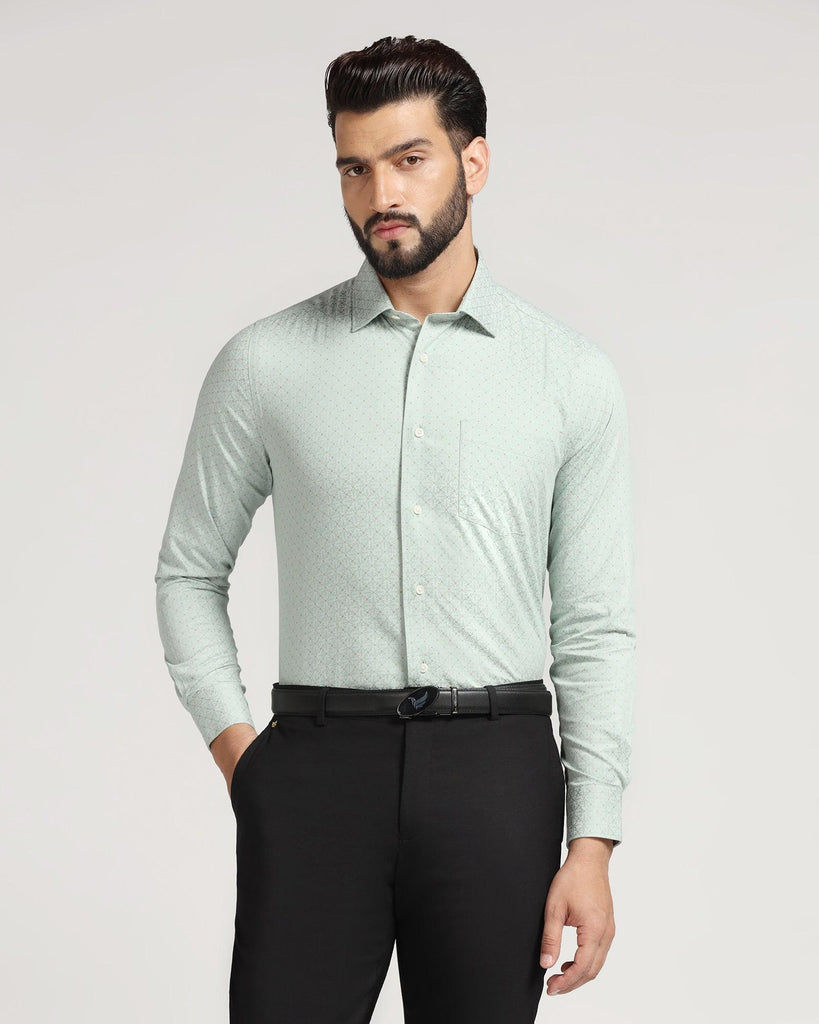 Formal Green Printed Shirt - Paris