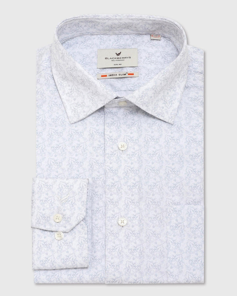 Formal Grey Printed Shirt - Garfield