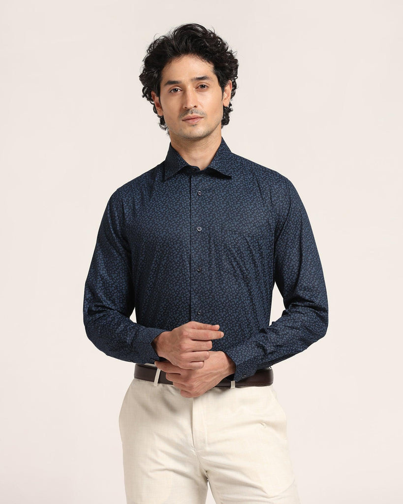 Formal Navy Printed Shirt - Ditsy