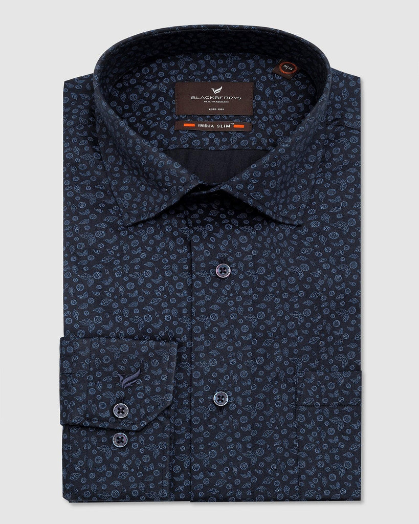 Formal Navy Printed Shirt - Ditsy