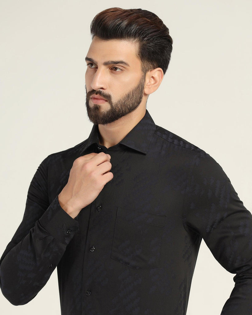 Formal Navy Printed Shirt - Drako