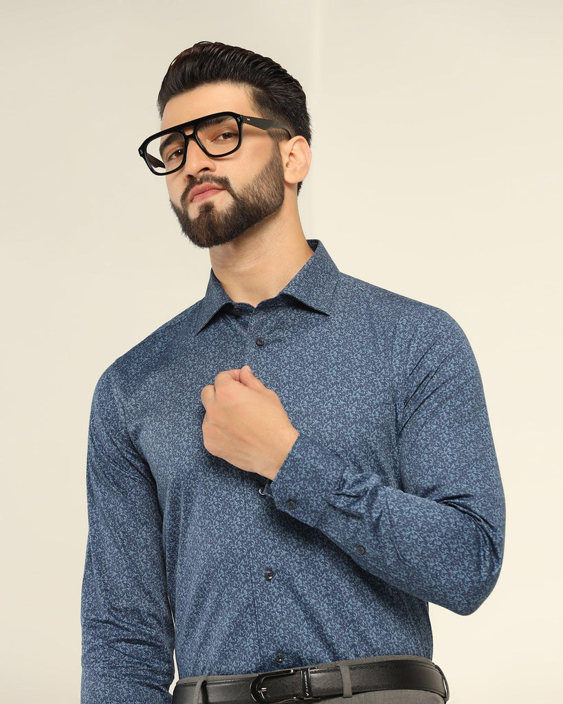 Formal Navy Printed Shirt - Nord