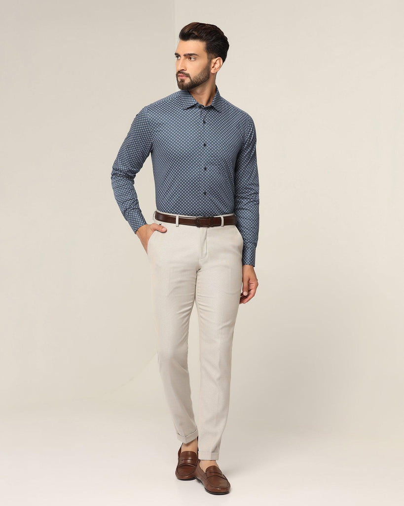 Formal Navy Printed Shirt - Roast