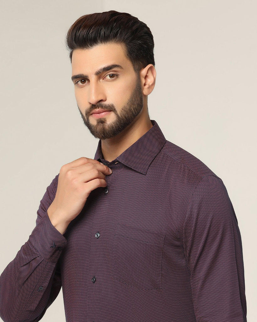 Formal Navy Printed Shirt - Zayn