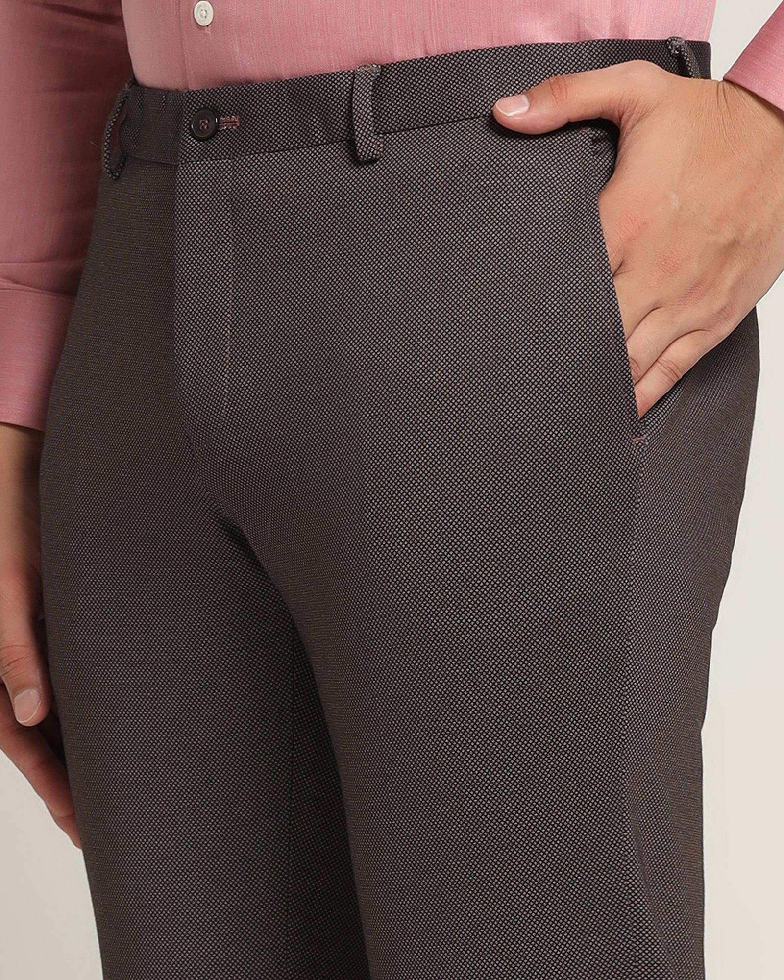 Formal Trouser: Browse Men Navy Blue Cotton Blend Formal Trouser on Cliths