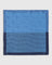 Silk Blue & Navy Printed Pocket Square - Turner