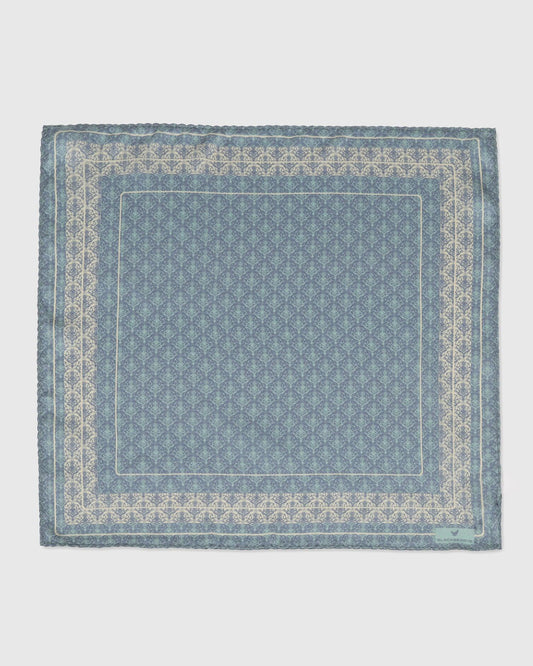 Forest Green 100% Silk Printed Pocket Square - Tulip