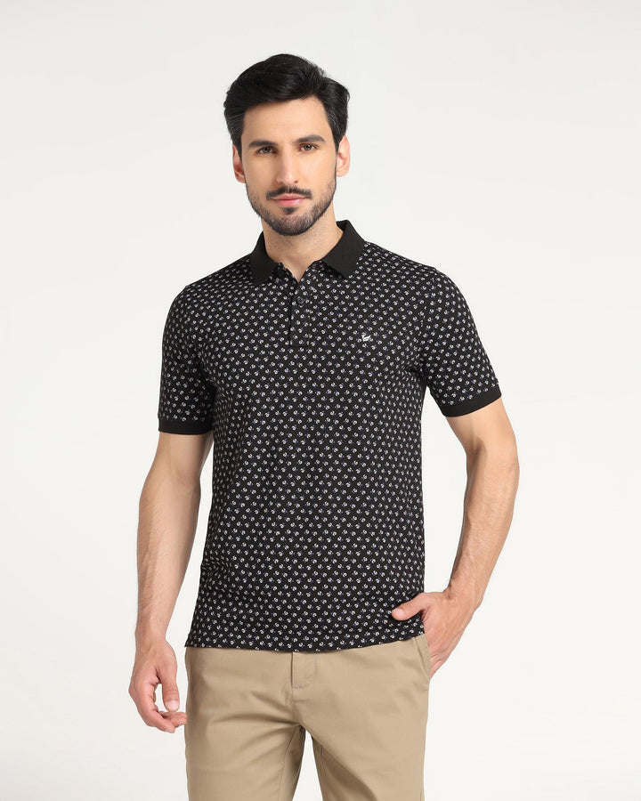 Polo Black Printed T-Shirt - Charlie