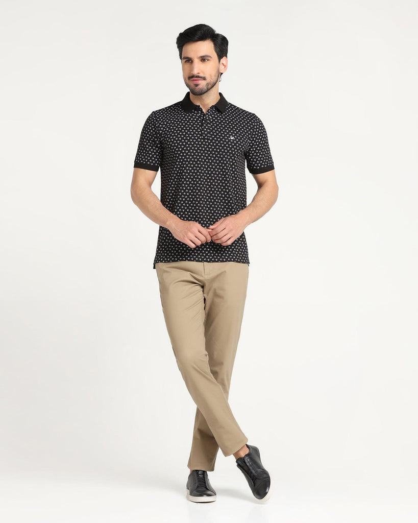 Polo Black Printed T-Shirt - Charlie