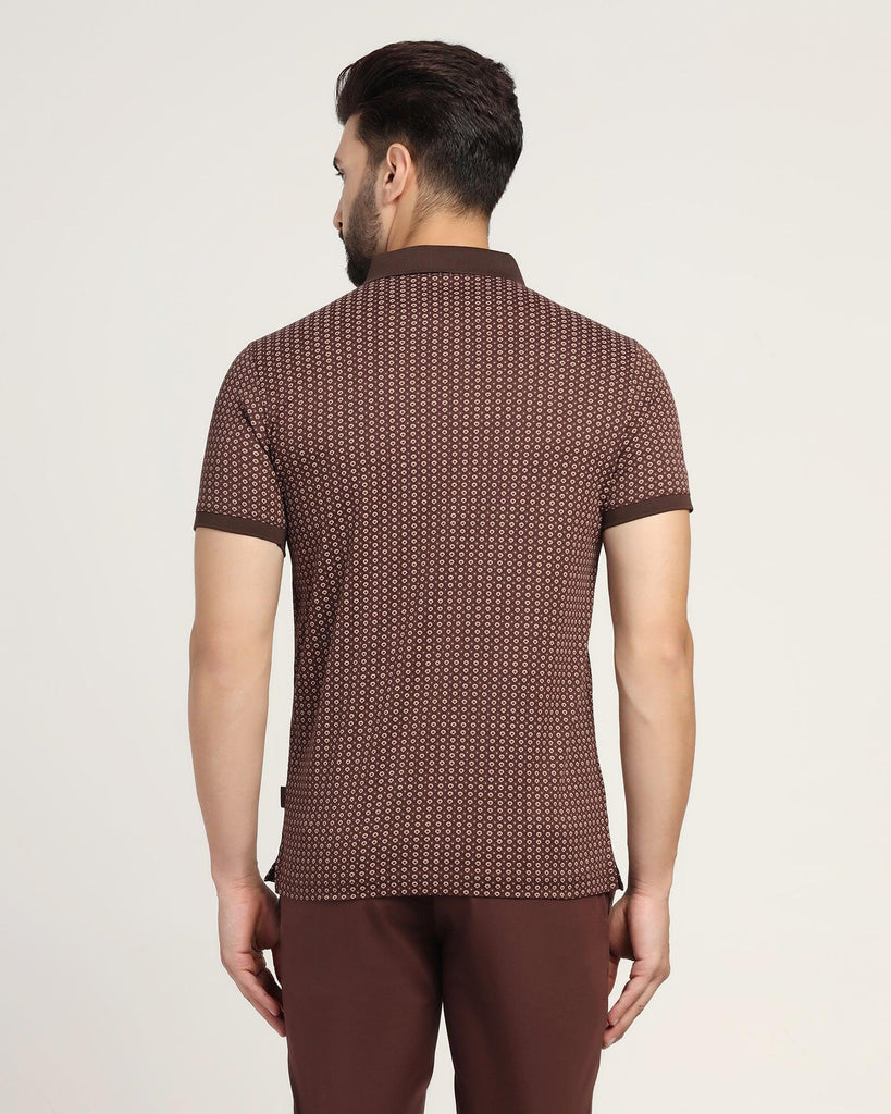 Polo Brown Printed T-Shirt - Faber