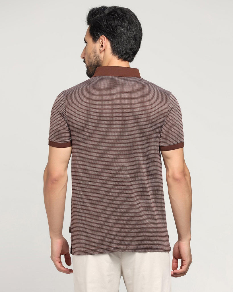 Polo Brown Printed T-Shirt - Jazz