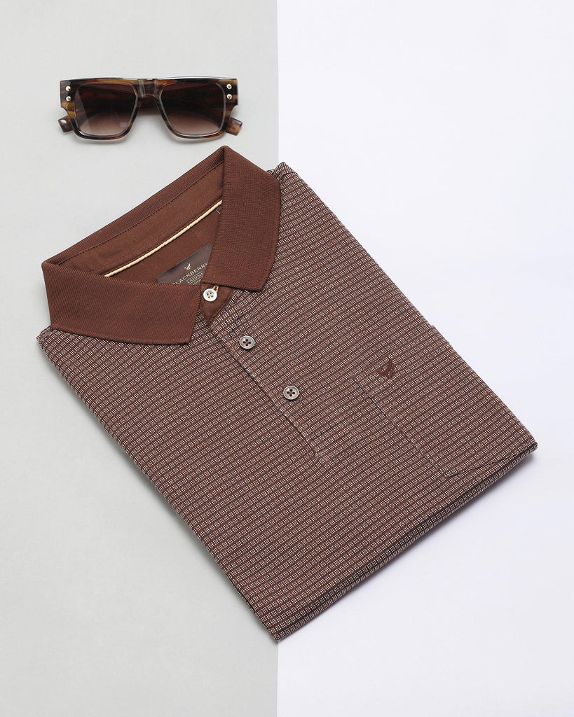 Polo Brown Printed T-Shirt - Jazz