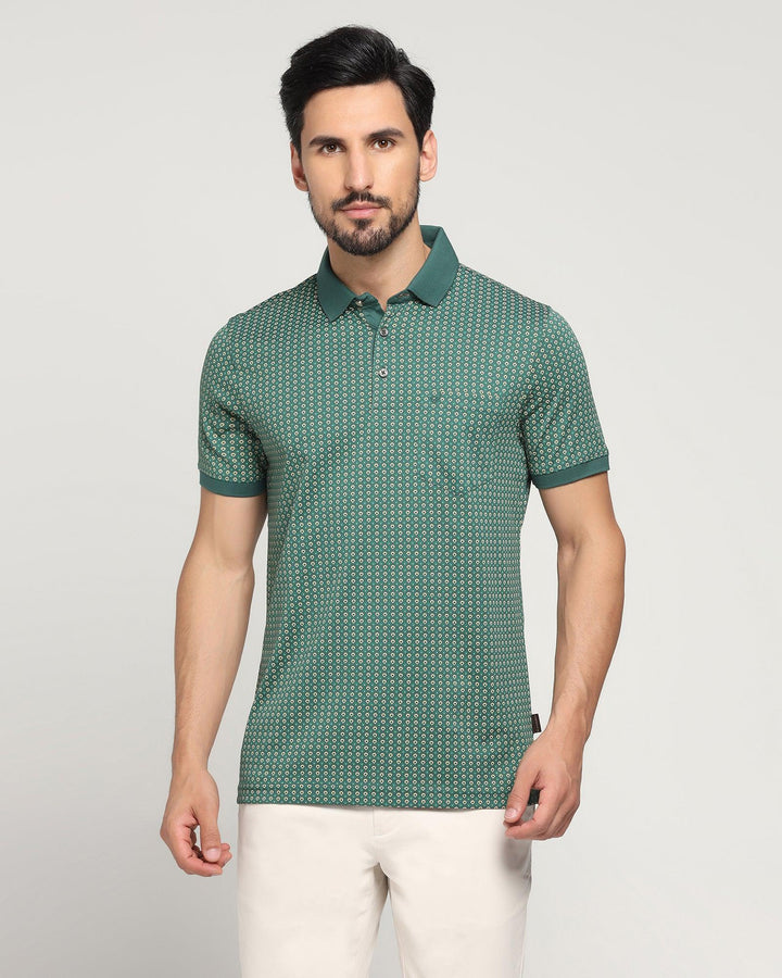 Polo Green Printed T-Shirt - Faber