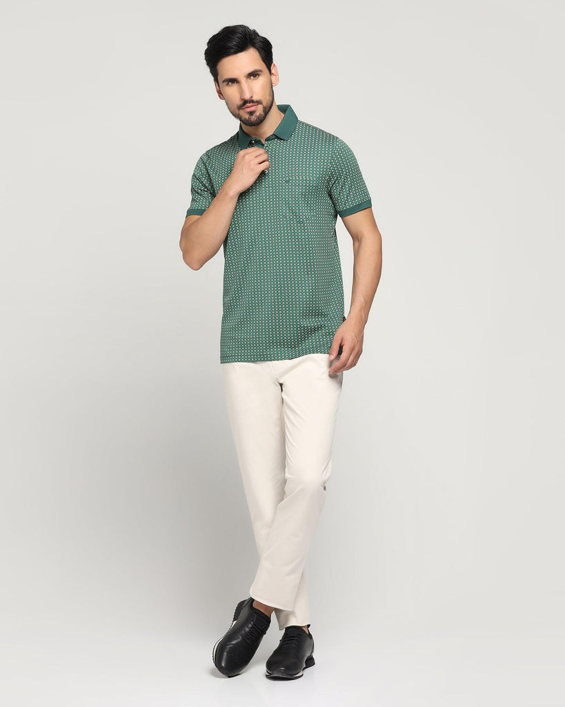 Polo Green Printed T-Shirt - Faber