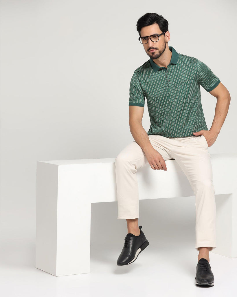 Polo Green Printed T-Shirt - Faber