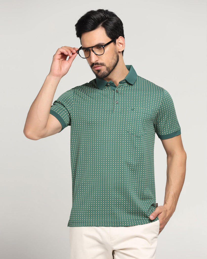 Polo Green Printed T-Shirt - Faber