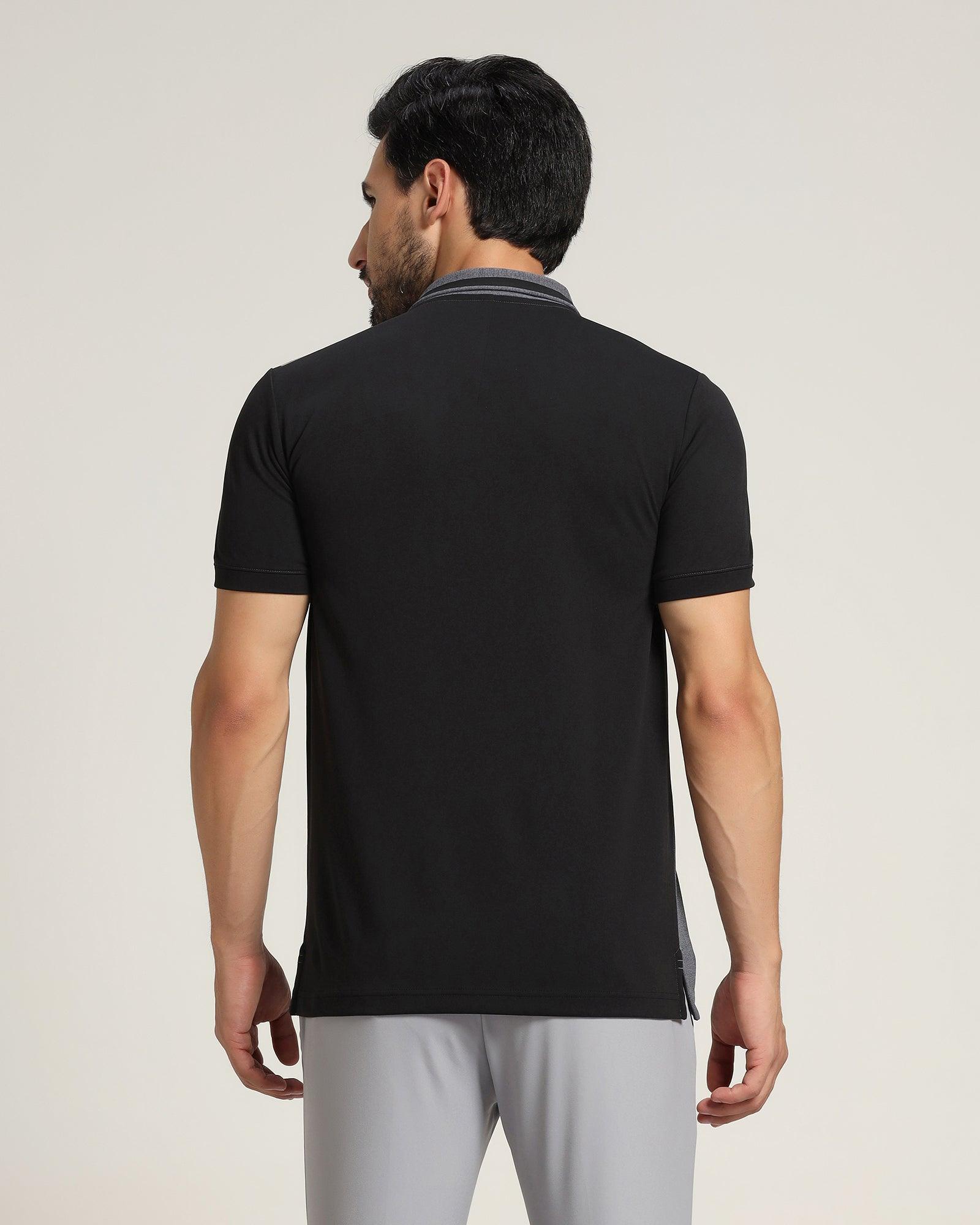 TechPro Textured Polo T Shirt In Grey (Itachi) - Blackberrys