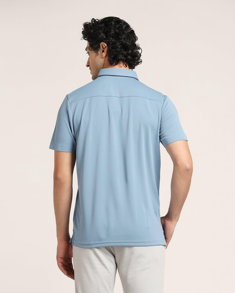 TechPro Polo Light Blue Solid T-Shirt - Alan