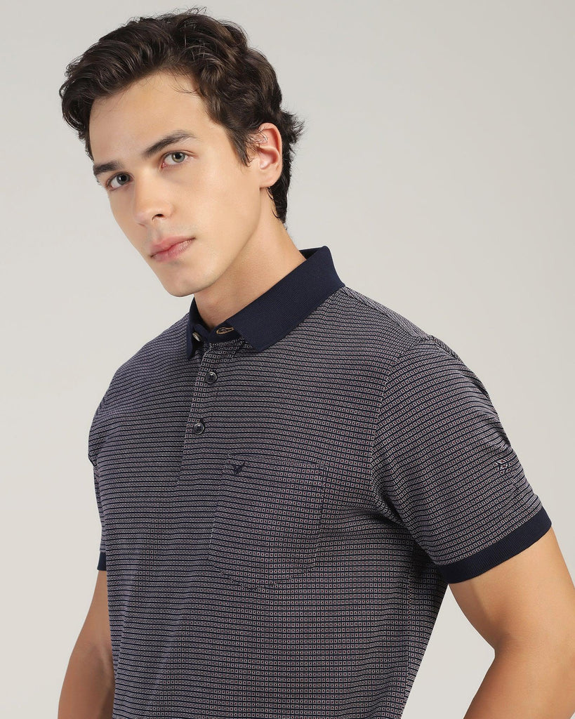 Polo Navy Printed T-Shirt - Jazz