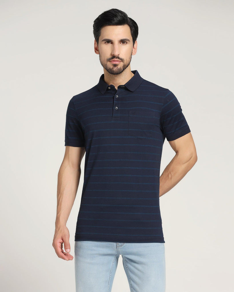 Polo Navy Printed T-Shirt - Pro