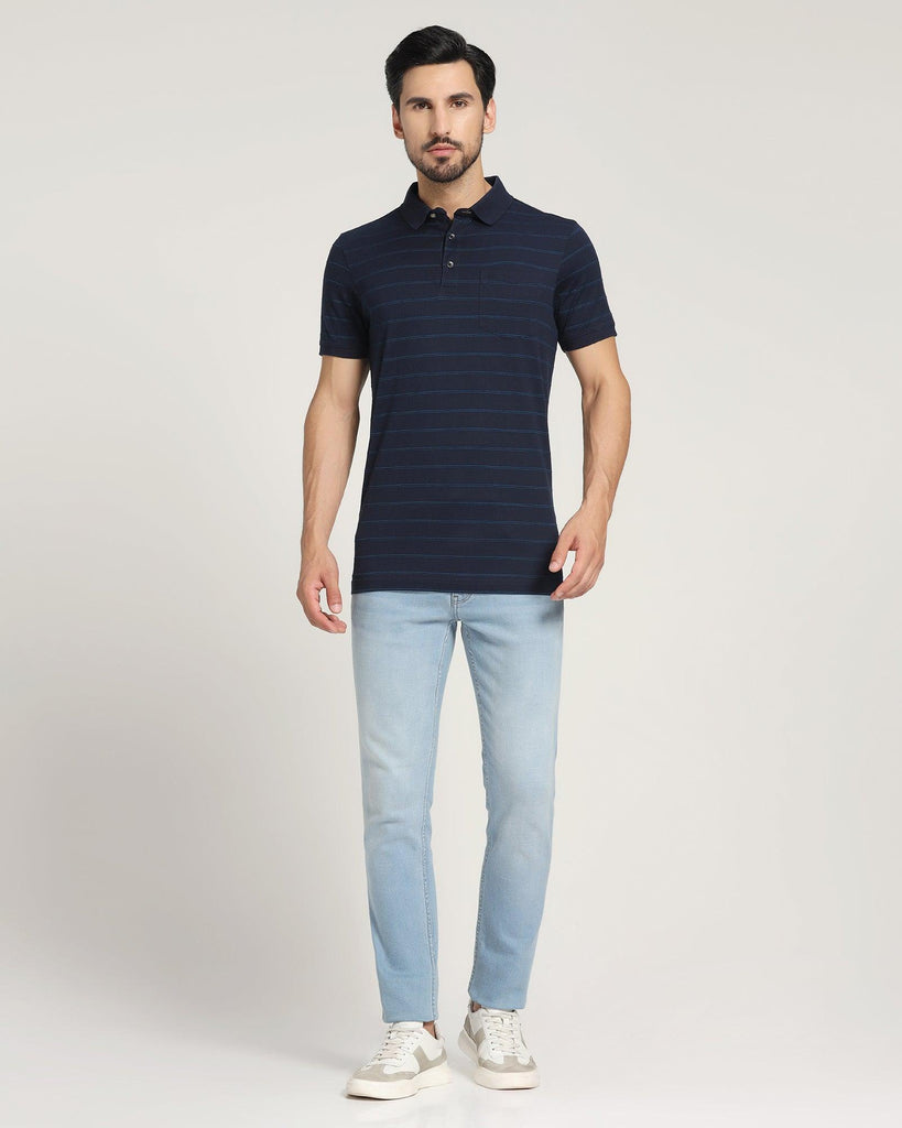 Polo Navy Printed T-Shirt - Pro