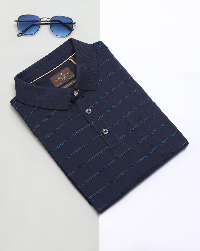 Polo Navy Printed T-Shirt - Pro