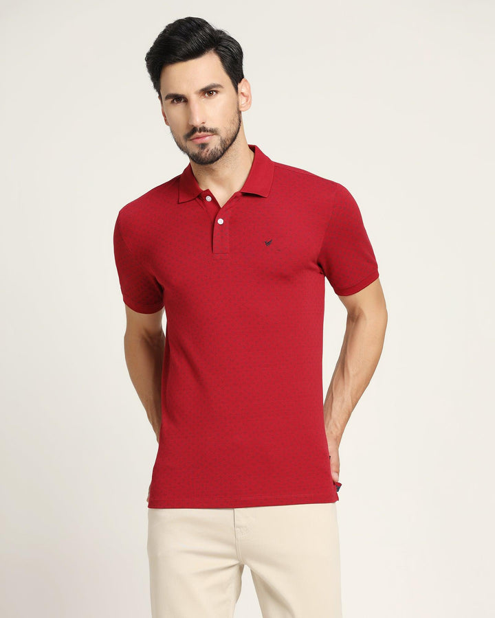 Polo Red Printed T-Shirt - Zodiac